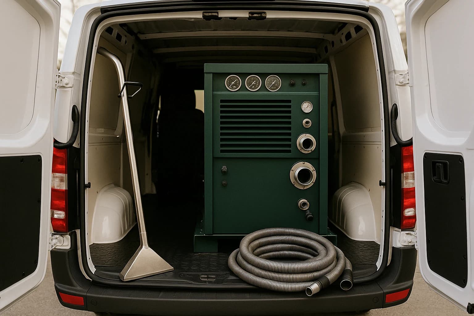 Professional carpet cleaning equipment